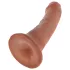King Cock - realistický dildo - 15 cm - hnědý