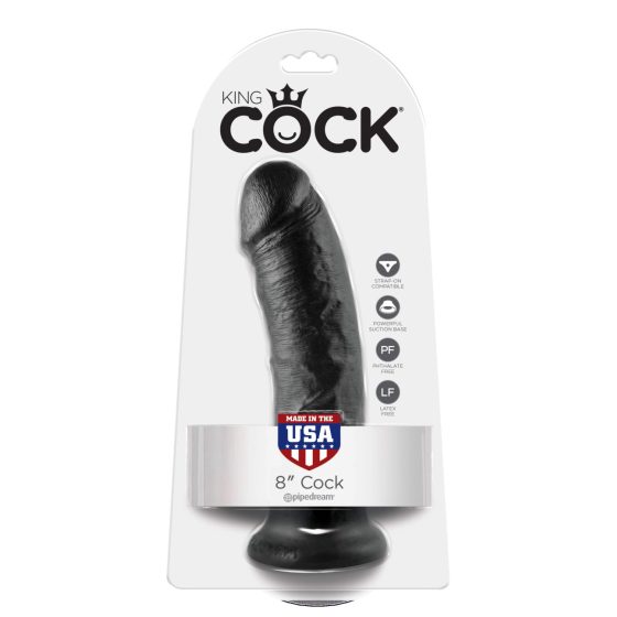 King Cock 8 dildo (20 cm) - černé