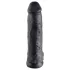 King Cock - realistické dildo s varlaty - 30 cm, černé