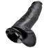 King Cock - realistické dildo s varlaty - 30 cm, černé