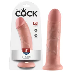 King Cock - dildo realistické - 20 cm - tělová barva