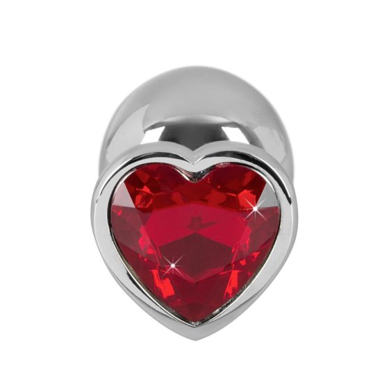 Diamond - 159g-ové hliníkový anální kolík (stříbrno-červený)