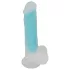 You2Toys - dildo s přísavkou - svítící ve tmě - modrý