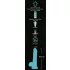 You2Toys - dildo s přísavkou - svítící ve tmě - modrý