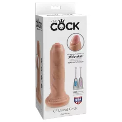 King Cock - realistický dildo - 15 cm - tělová barva