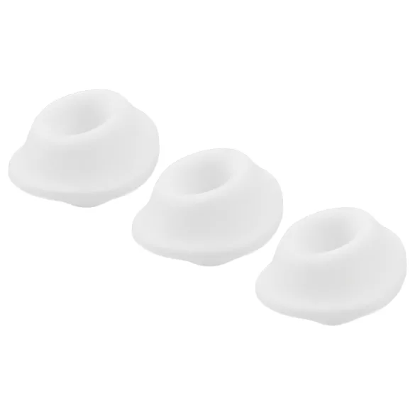 Womanizer Premium S - náhradní sací nástavec - bílý - sada 3 ks