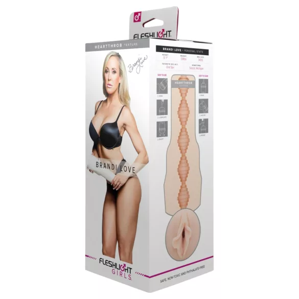 Fleshlight - masturbátor vagina - Brandi Love Heartthrobe