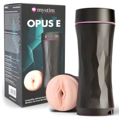   Mystim Opus E Vagina - elektrický masturbátor umělá vagína (tělová barva-černá)