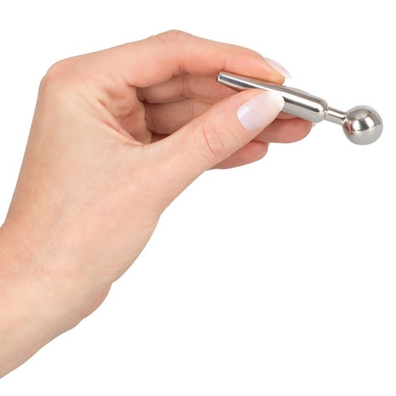 Penisplug Cum-Thru Play - dutý ocelový kolík na rozšiřování močové trubice (0,5-1 cm)