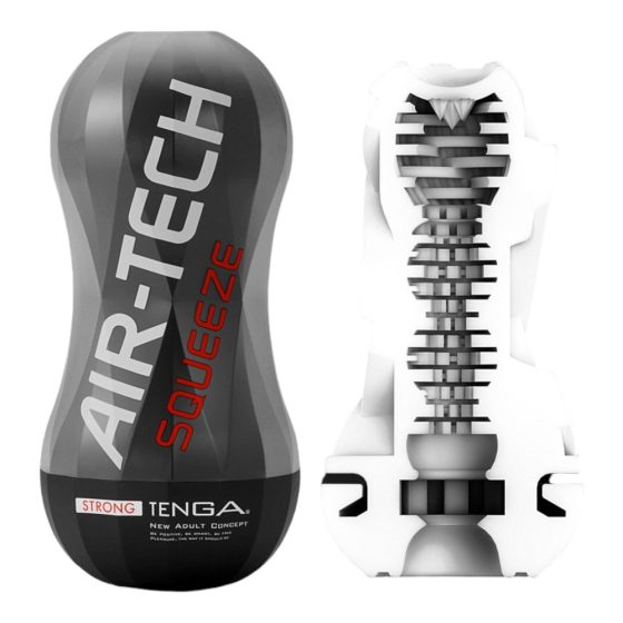 TENGA Air-Tech Squeeze Strong - sací masturbátor (černý)