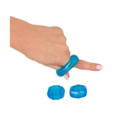   You2Toys Stretchy - trojice silikonových kroužků na penis (modrá)