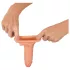 Realistixxx - návlek na penis s kroužkem - prodloužení 19 cm - tělová