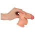 Realistixxx - návlek na penis s kroužkem - prodloužení 19 cm - tělová