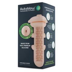   Autoblow A.I. - náhradní silikonová vložka - vagína (tělová barva)