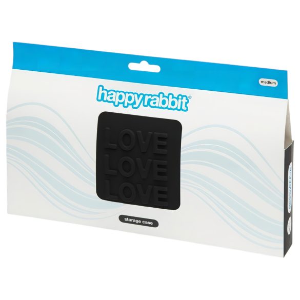 Happyrabbit - pouzdro na erotické pomůcky - střední - černé