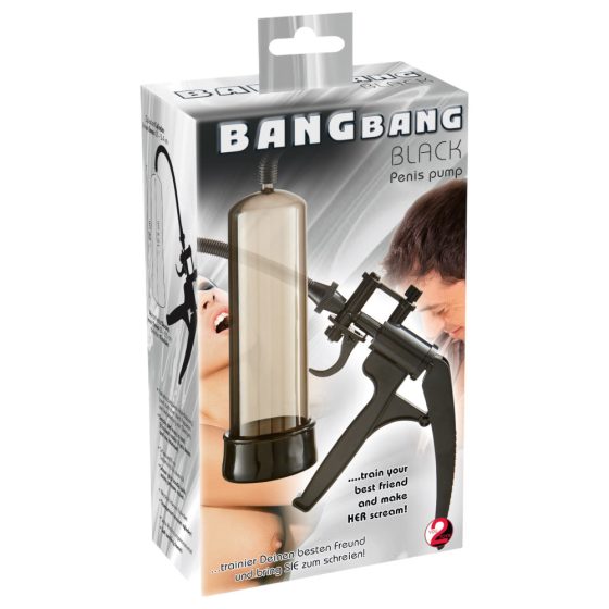 You2Toys Bang Bang - nůžková pumpa na penis (černá)