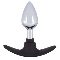You2Toys S - hook metal anal dildo - small (silver-black)