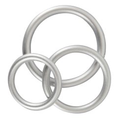   You2Toys Metallic - sada silikonových kroužků na penis (3ks)