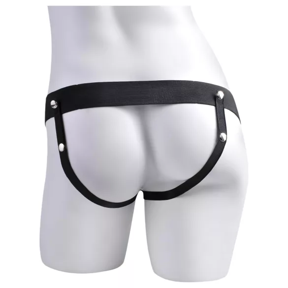 Pipedream Fetish Strap-On 9 - připínací, duté, stříkající dildo (přírodní)
