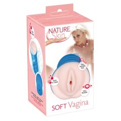   Nature Skin Soft - realistická vagína (přírodní - modrá)