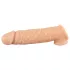 Realistixxx - návlek na penis s erekčním kroužkem - 16 cm - tělová