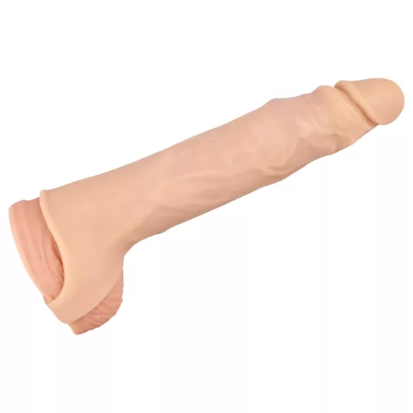 Realistixxx - návlek na penis s erekčním kroužkem - 16 cm - tělová