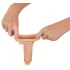 Realistixxx - návlek na penis s erekčním kroužkem - 16 cm - tělová