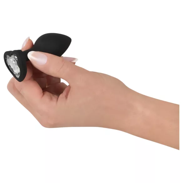 You2Toys - anální kolík - bílý kamínek - černý