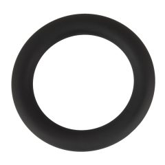   Black Velvet - silikonový kroužek na penis (černý) - 5 cm