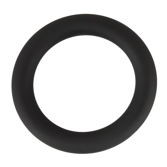 Black Velvet - silikonový kroužek na penis (černý) - 5 cm