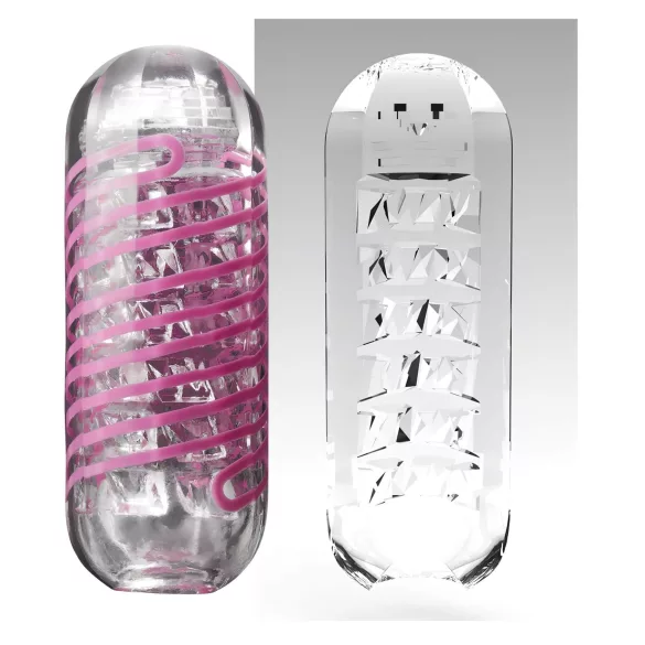 TENGA Spinner Brick - masturbátor - průhledný
