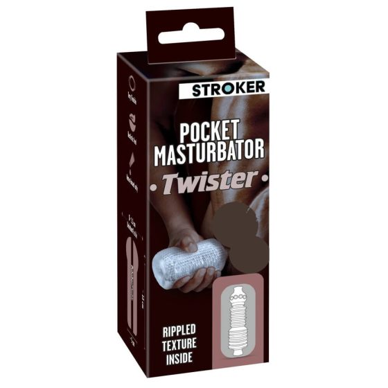 STROKER Twister - falešný masturbátor (průsvitný)