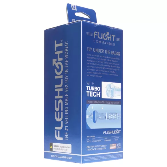 Fleshlight Flight Commander - masturbátor sání - modrý