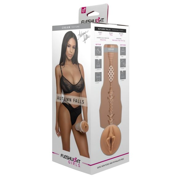 Fleshlight Autumn Falls Cream - realistická vagina (natur)