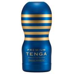 TENGA Premium Original - jednorázový masturbátor (modrý)