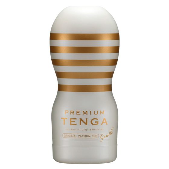 TENGA Premium Gentle - jednorázový masturbátor (bílý)