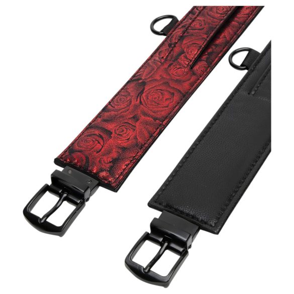 Padesát odstínů šedi - černočervené kotníkové pouta