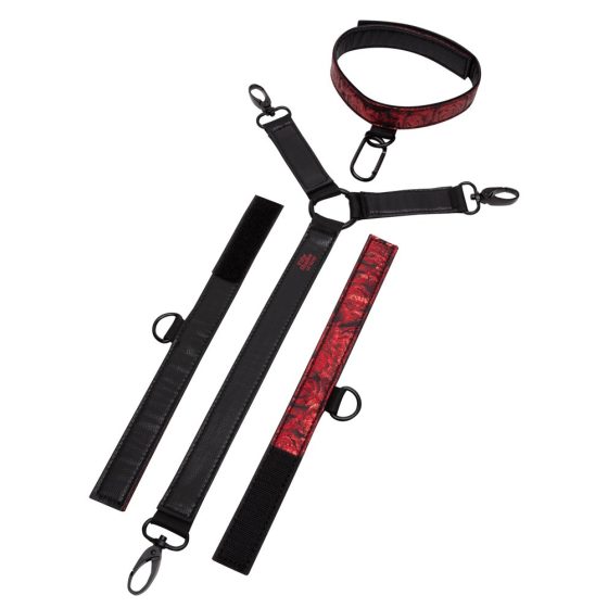 Padesát odstínů šedi - sada kravat na krk (černá a červená)