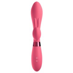  OMG Selfie - vodotěsný vibrátor na bod G s ramenem na klitoris (růžový)