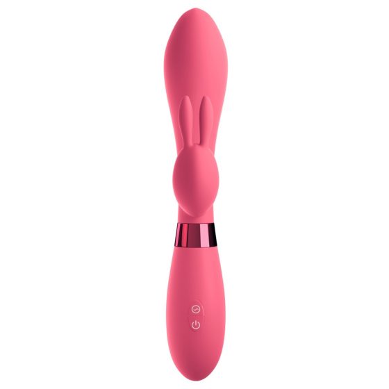 OMG Selfie - vodotěsný vibrátor na bod G s ramenem na klitoris (růžový)