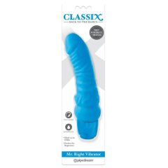   Classix Mr. Right - silikonový vibrátor na penis pro začátečníky (modrý)