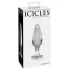 Icicles No. 26 - anální kolík - kuželový tvar - sklo průhledné