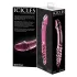 Icicles No. 57 - oboustranné skleněné dildo s penisem - růžové