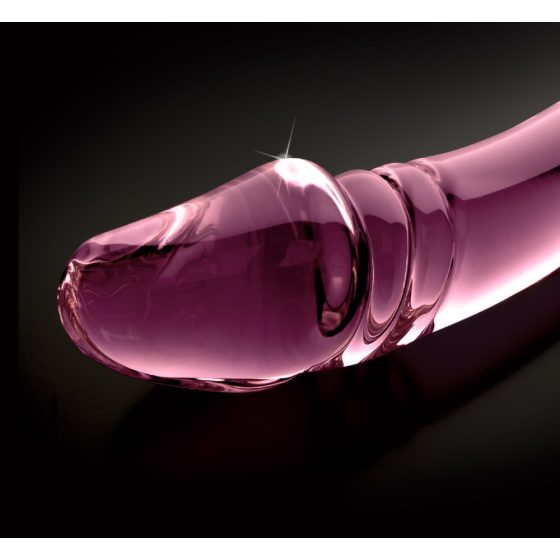 Pipedream Icicles No. 57 - oboustranné skleněné dildo (růžové)
