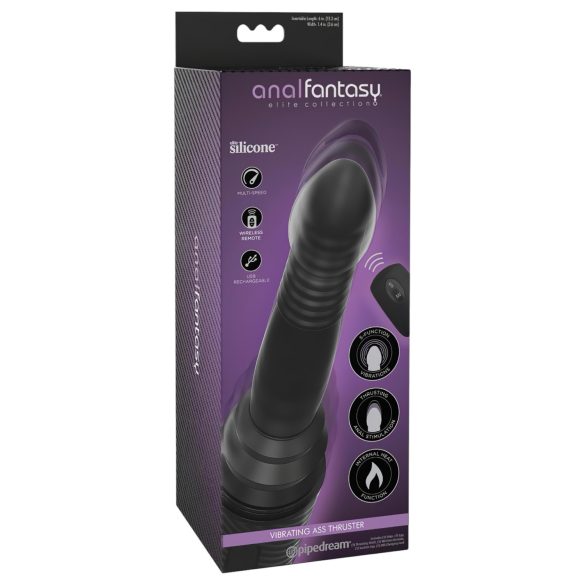 Analfantasy - anální vibrátor s pohybem - černý