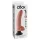 King Cock 9 - realistický vibrátor s přísavkou a ohebný - 26 cm - tělová