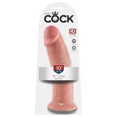King Cock - dildo s přísavkou - 25 cm - tělová barva