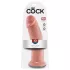King Cock - dildo s přísavkou - 25 cm - tělová barva