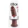 King Cock - realistické dildo s přísavkou - 25 cm - hnědé