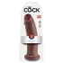King Cock - realistické dildo s přísavkou - 25 cm - hnědé